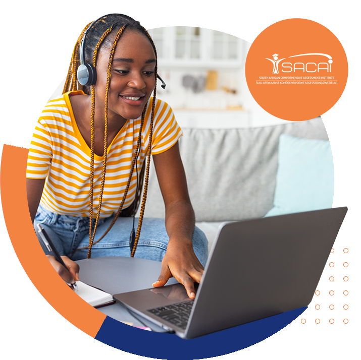 A Diipone Academy learner studying online at home on a laptop